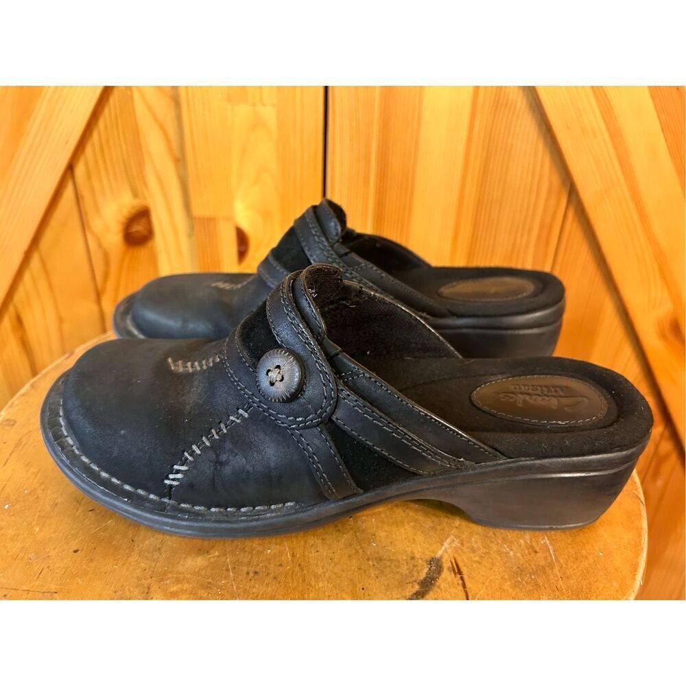 Clark’s Artisan 62387 Mill River Black Slip On Mule shoes Women's US Size 7 M